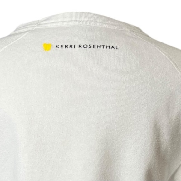 Kerri Rosenthal Imperfect Hearts American Flag Graphic Crew Pullover Sweatshirt - Picture 4 of 7